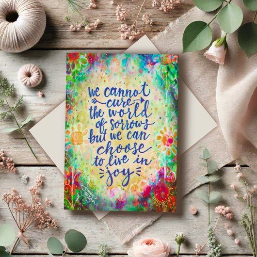 "Kies voor een leven in vreugde"-inspiratie Kaart