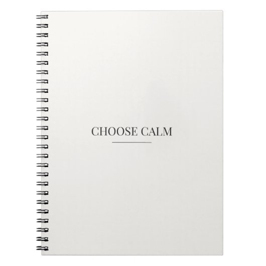 Kies voor een rustig notitieboek – Minimalistische (Voorkant)