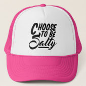 Kies voor een Salty Funny Meme Trucker Pet (Voorkant)