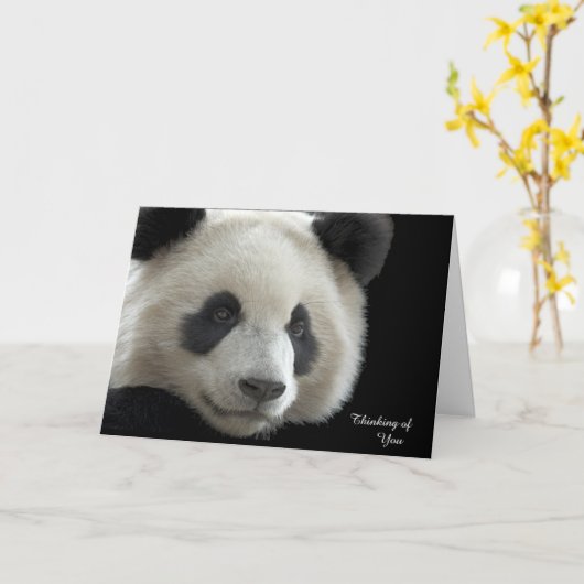 Kies voor een Well Card Panda Kaart (Gele Bloem)