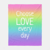 Kies voor elke dag een regenboogbundel fleece deken (Voorkant)