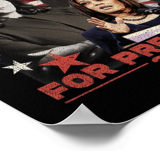 Kies voor Freedom Kamala Harris 1 Poster (Hoek)