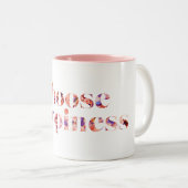 Kies voor geluk #9 tweekleurige koffiemok (Voorkant rechts)