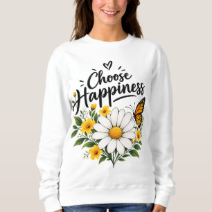 Kies voor geluk bloem butterfly T-shirt