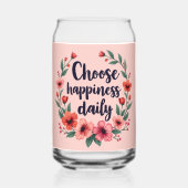 Kies voor geluk Dagelijkse Bloemenkrans Blikvorm Glas (Achterkant)