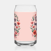 Kies voor geluk Dagelijkse Bloemenkrans Blikvorm Glas (Rechts)