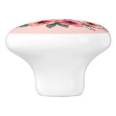 Kies voor geluk Dagelijkse Bloemenkrans Keramische Knop (Zijkant)