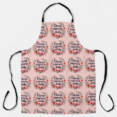 Kies voor geluk Dagelijkse Bloemenkrans Schort (Voorkant)