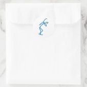Kies voor golfer T-shirts en Gifts. Ronde Sticker (Tas)