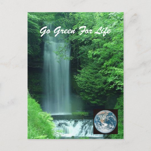 Kies voor groen voor het leven briefkaart (Voorkant)