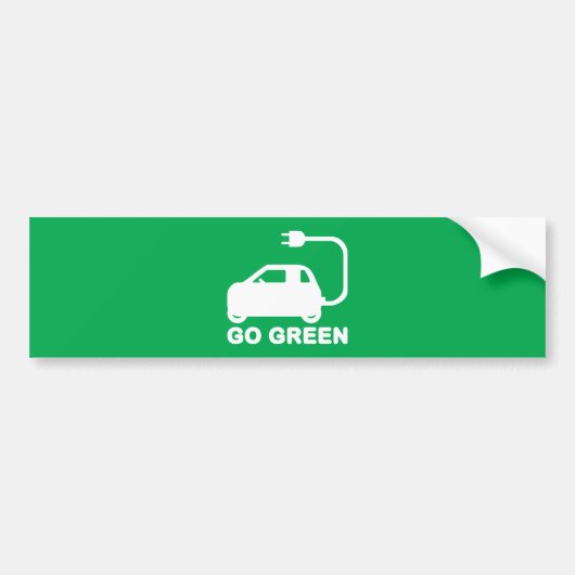 Kies voor groene ~ Drive Electric Cars Bumpersticker (Voorkant)