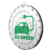 Kies voor groene ~ Drive Electric Cars Dartbord (Voorkant Rechts)