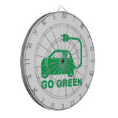 Kies voor groene ~ Drive Electric Cars Dartbord (Voorkant Links)