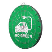 Kies voor groene ~ Drive Electric Cars Dartbord (Voorkant Rechts)