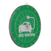 Kies voor groene ~ Drive Electric Cars Dartbord (Voorkant Links)