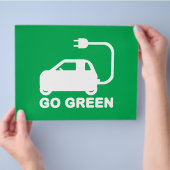 Kies voor groene ~ Drive Electric Cars Flyer (Hand)