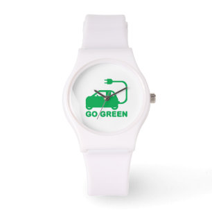 Kies voor groene ~ Drive Electric Cars Horloge