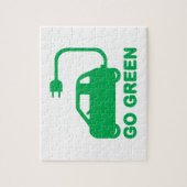 Kies voor groene ~ Drive Electric Cars Legpuzzel (Verticaal)