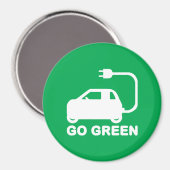 Kies voor groene ~ Drive Electric Cars Magneet (Voorkant / Achterkant)