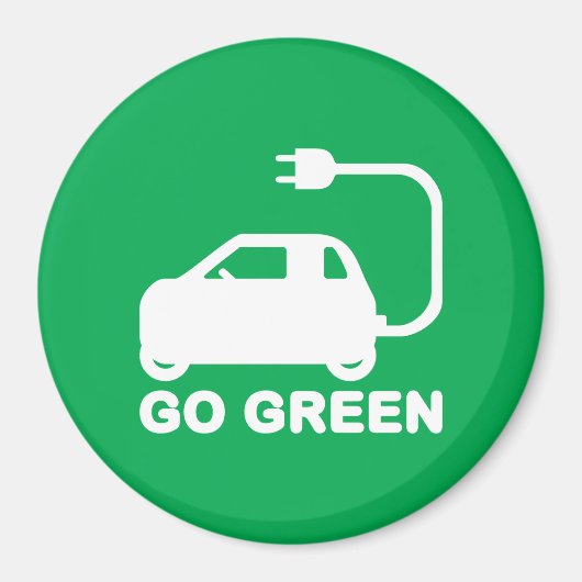 Kies voor groene ~ Drive Electric Cars Magneet (Voorkant)
