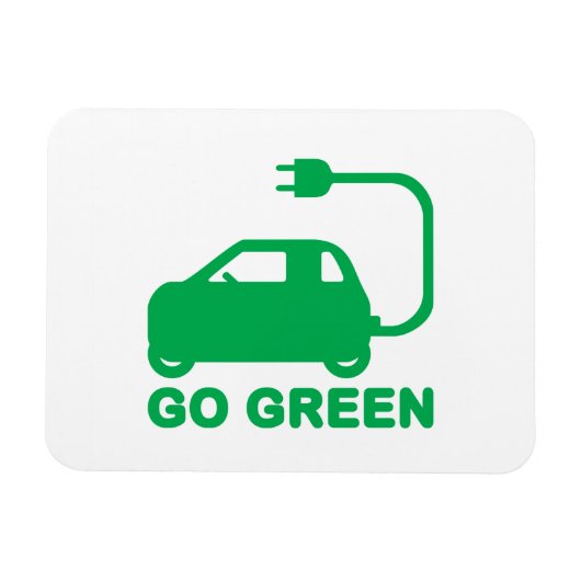 Kies voor groene ~ Drive Electric Cars Magneet (Horizontaal)