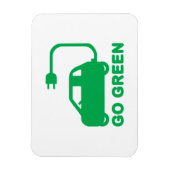 Kies voor groene ~ Drive Electric Cars Magneet (Verticaal)