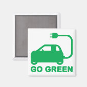 Kies voor groene ~ Drive Electric Cars Magneet (Voorkant / Achterkant)