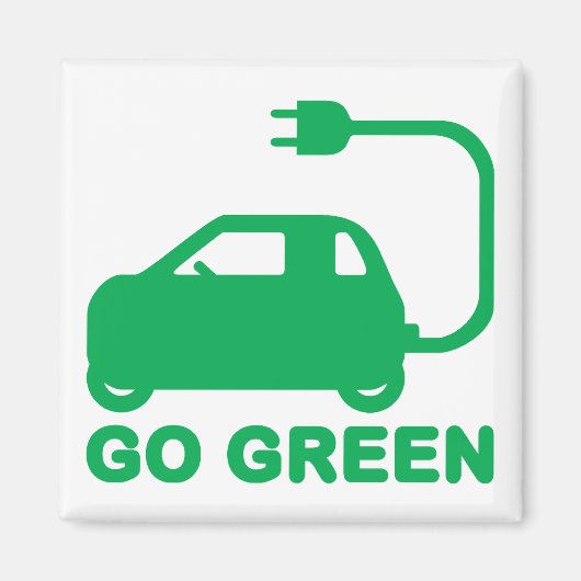 Kies voor groene ~ Drive Electric Cars Magneet (Voorkant)