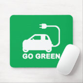 Kies voor groene ~ Drive Electric Cars Muismat (Met muis)