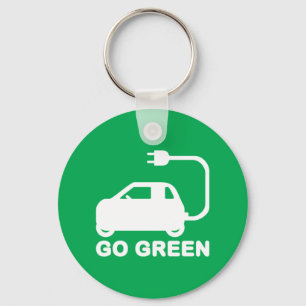 Kies voor groene ~ Drive Electric Cars Sleutelhanger