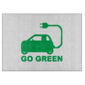 Kies voor groene ~ Drive Electric Cars Snijplank (Voorkant)