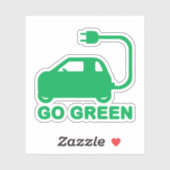 Kies voor groene ~ Drive Electric Cars Sticker (Vel)