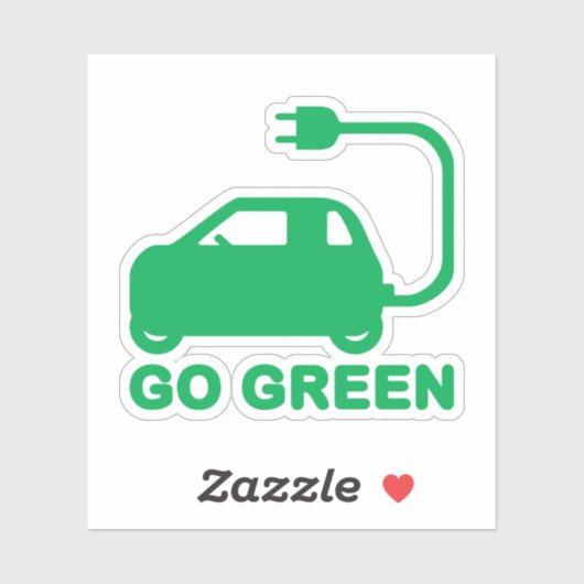 Kies voor groene ~ Drive Electric Cars Sticker (Vel)