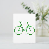 Kies voor groene fiets briefkaart (Staand voorkant)