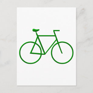 Kies voor groene fiets briefkaart