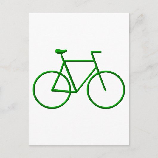 Kies voor groene fiets briefkaart (Voorkant)