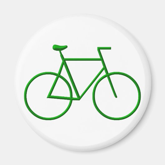 Kies voor groene fiets magneet (Voorkant)