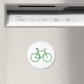 Kies voor groene fiets magneet (Insitu (Vaatwasser))