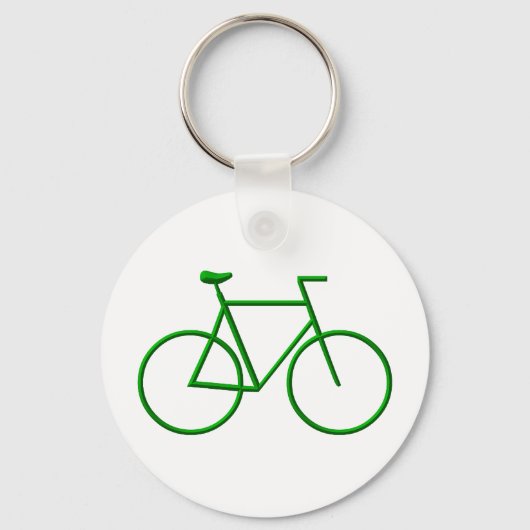 Kies voor groene fiets sleutelhanger (Voorkant)