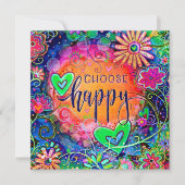 Kies voor Happy Colourful Fun Cheerful Inspirivity (Voorkant)