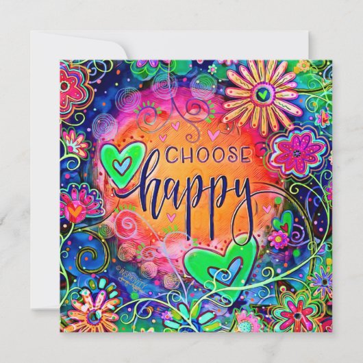 Kies voor Happy Colourful Fun Cheerful Inspirivity (Voorkant)