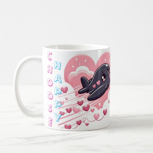 Kies voor Happy Schattige Design Coffee Mok (Links)