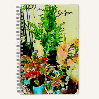 Kies voor het groene Waterverf Art Garden Custom N Notitieboek