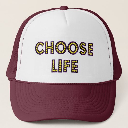 Kies voor het Leven Neon Letters Trucker Pet (Voorkant)