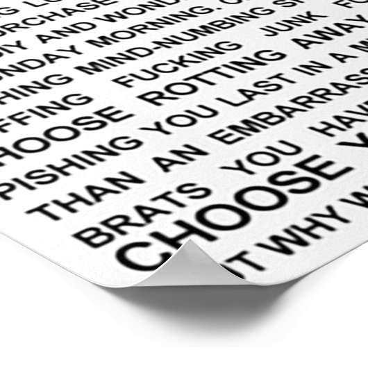 Kies voor het levenslogboek poster (Hoek)