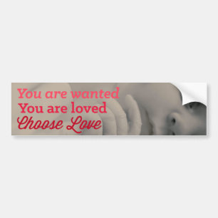 Kies voor het liefdesprogramma bumpersticker