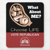 Kies voor het Republikeinse Levenslang Muismat (Voorkant)