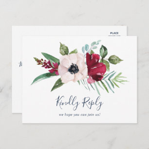 Kies voor het RSVP-Briefkaart in het menu Tropisch