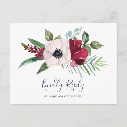 Kies voor het RSVP-Briefkaart in het menu Tropisch (Voorkant)