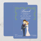 Kies voor je eigen Colour Post Wedding Brunch Invi Kaart (Voorkant / Achterkant)